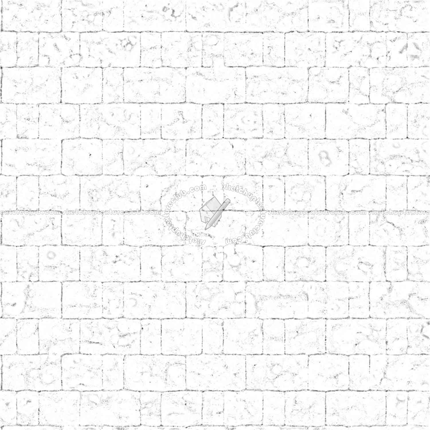 Textures   -   ARCHITECTURE   -   STONES WALLS   -   Stone blocks  - Wall stone with regular blocks texture seamless 08389 - Ambient occlusion