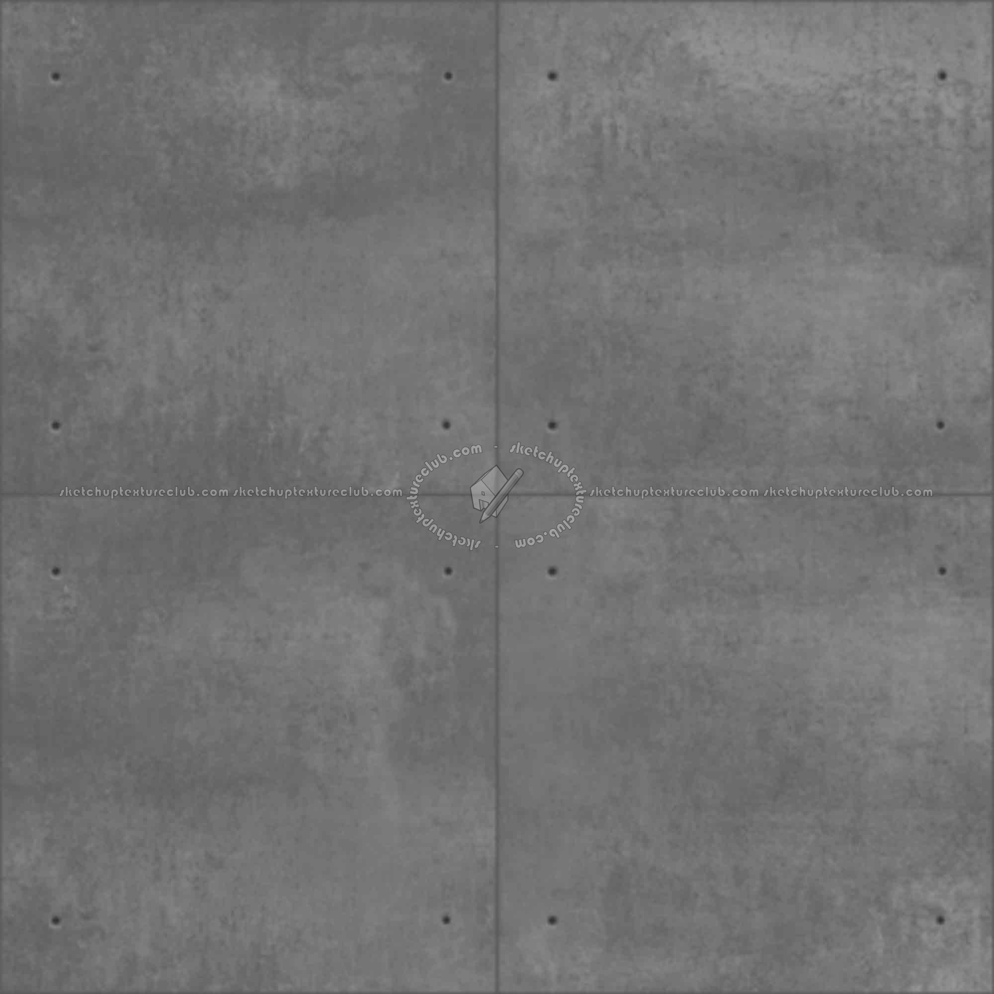 Textures   -   ARCHITECTURE   -   CONCRETE   -   Plates   -   Dirty  - Concrete dirt plates wall texture seamless 01814 - Displacement