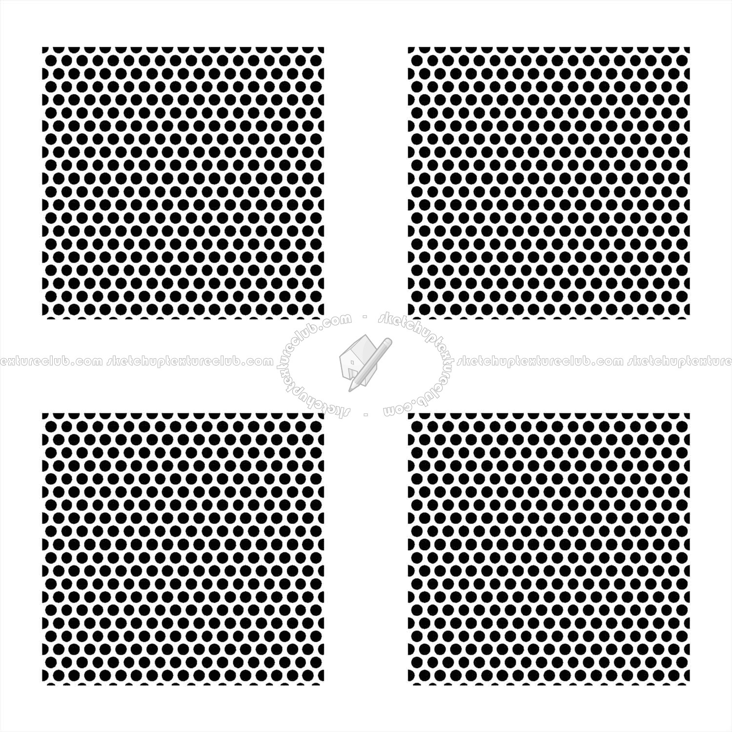 Textures - MATERIALS - METALS - Perforated - Cream ceiling perforated metal texture seamless 10571 - Mask