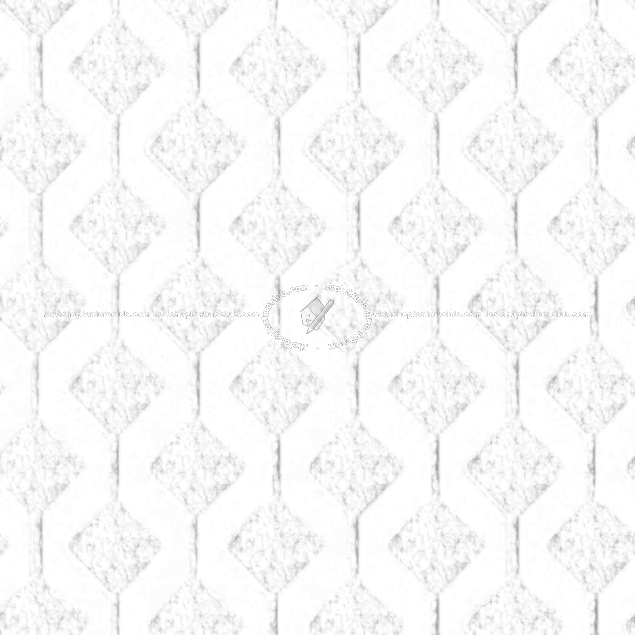 Textures - ARCHITECTURE - PAVING OUTDOOR - Parks Paving - Green bricks paving PBR texture seamless 21976 - Ambient occlusion