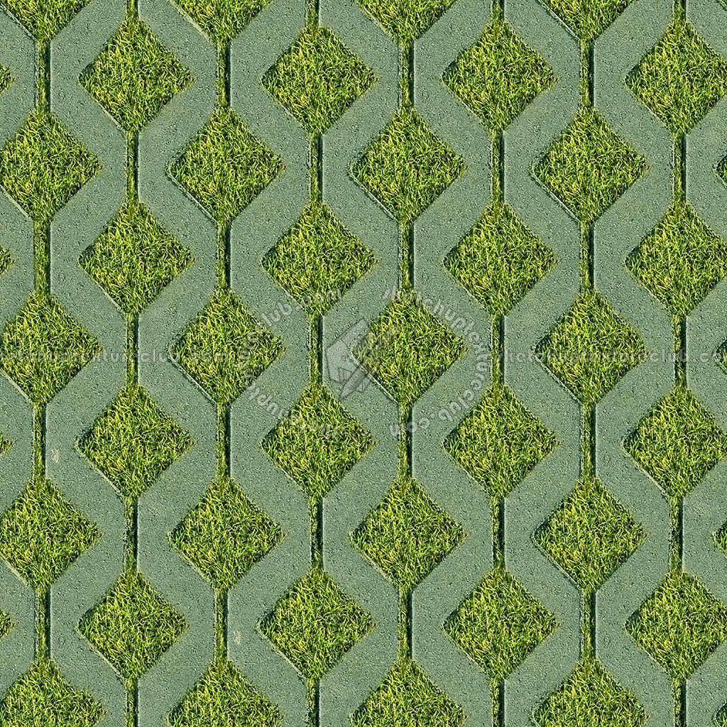 Textures - ARCHITECTURE - PAVING OUTDOOR - Parks Paving - Green bricks paving PBR texture seamless 21976 (seamless)
