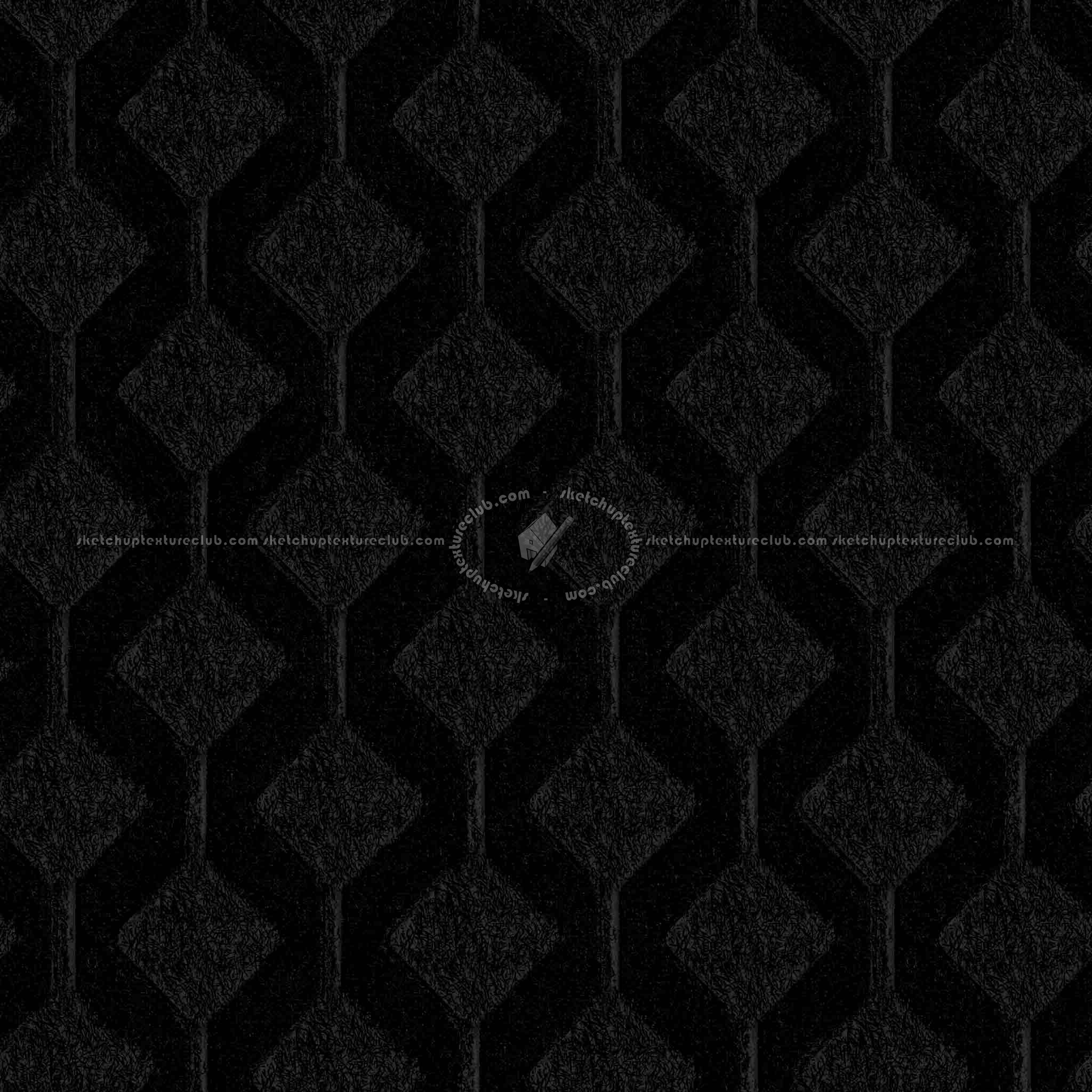 Textures - ARCHITECTURE - PAVING OUTDOOR - Parks Paving - Green bricks paving PBR texture seamless 21976 - Specular