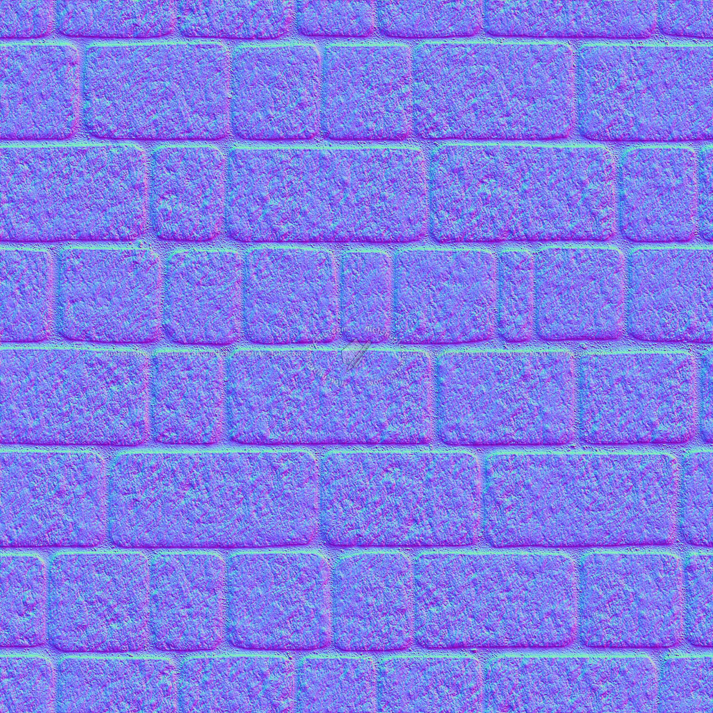 Textures   -   ARCHITECTURE   -   ROADS   -   Paving streets   -   Cobblestone  - Street porfido paving cobblestone texture seamless 07431 - Normal