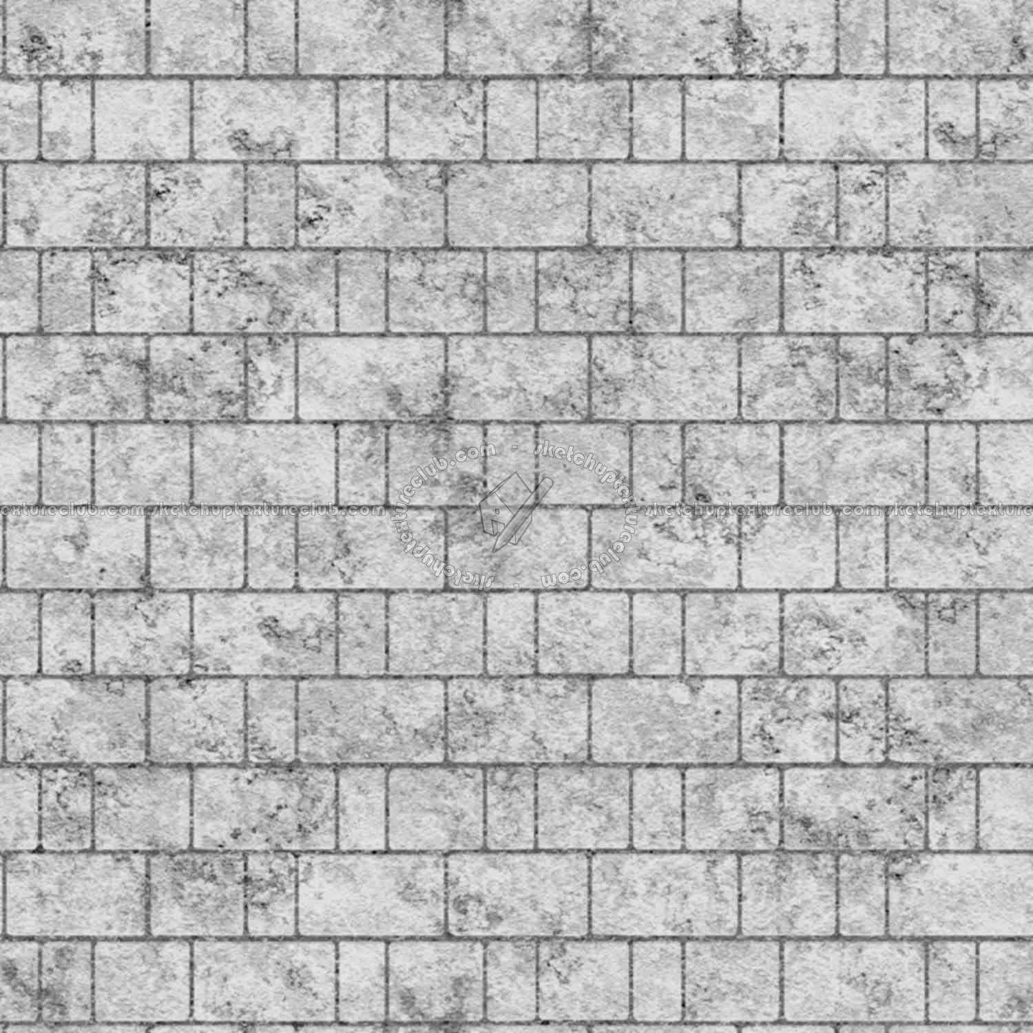 Textures   -   ARCHITECTURE   -   STONES WALLS   -   Stone blocks  - Wall stone with regular blocks texture seamless 08390 - Bump