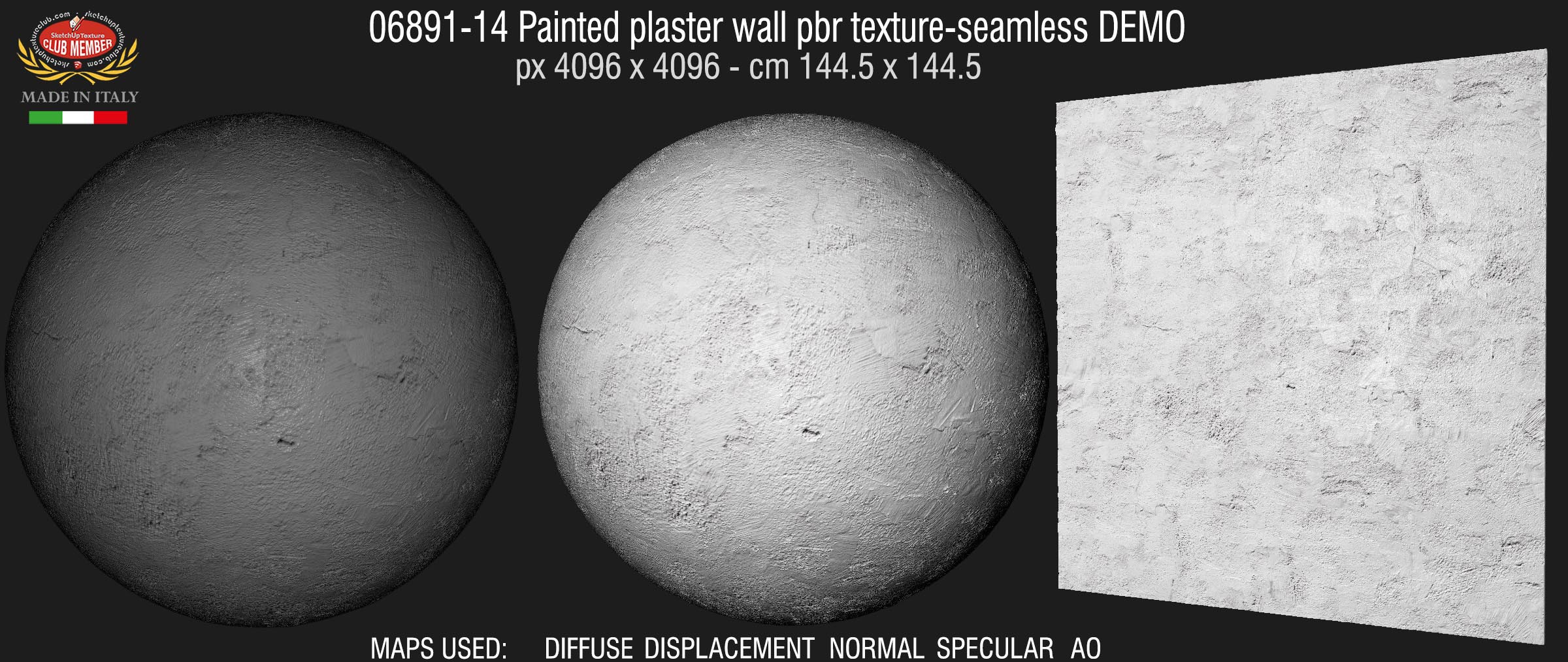 06891-14 Painted plaster wall pbr texture-seamless DEMO