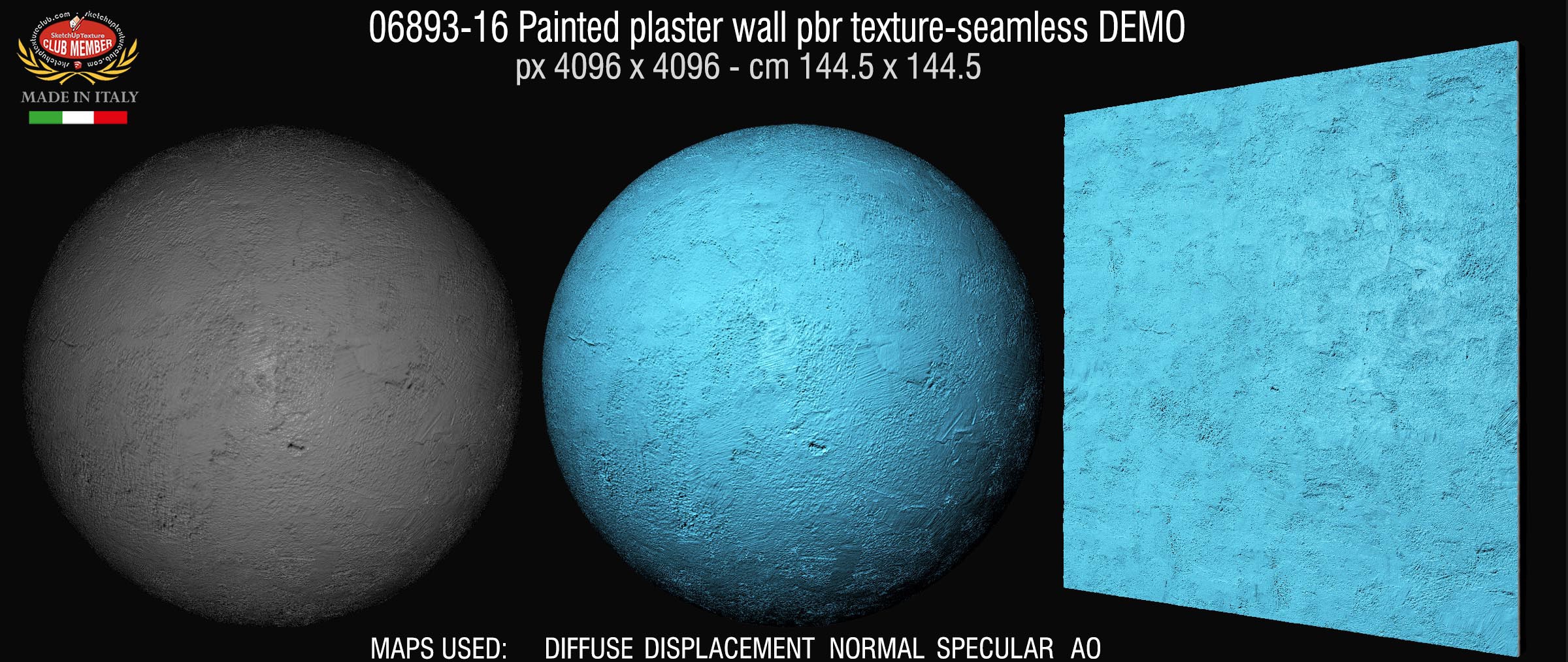 06893-16 Painted plaster wall pbr texture-seamless DEMO