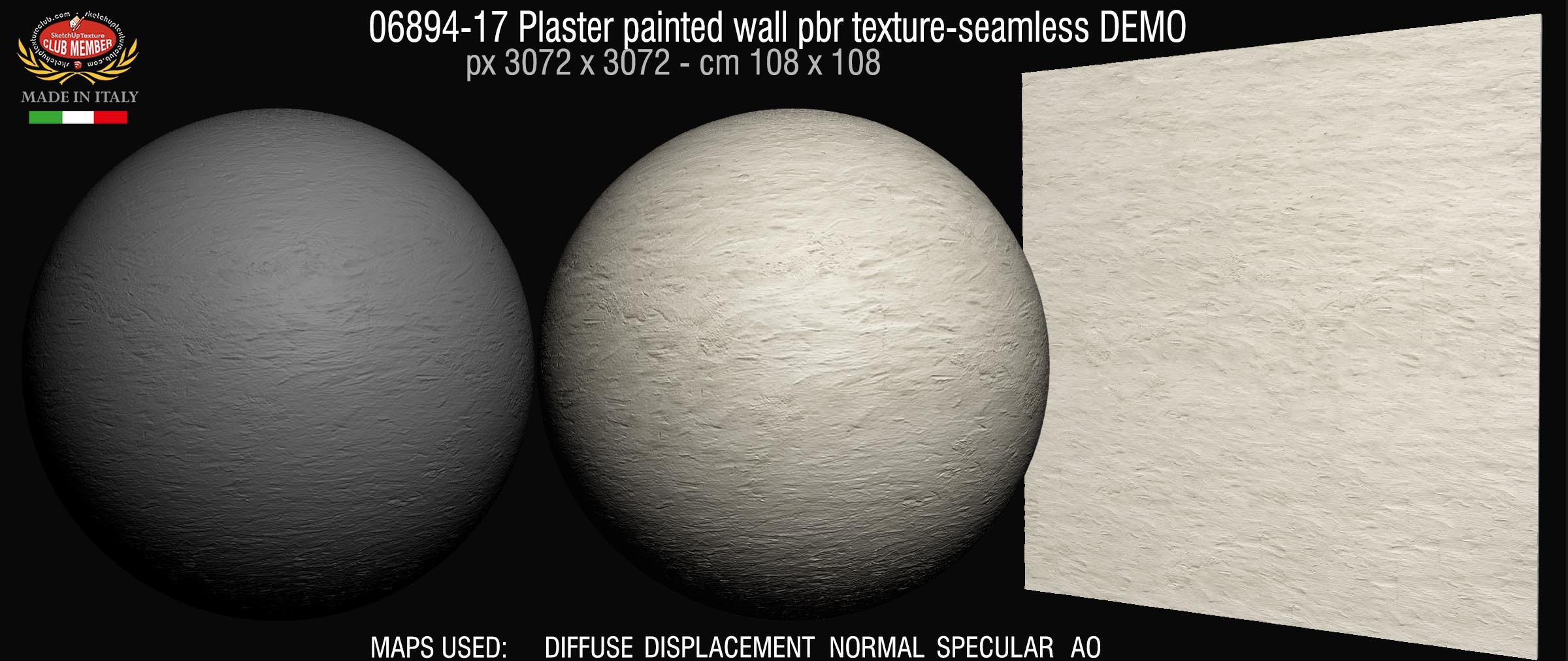 06894-17 Plaster painted wall pbr texture-seamless DEMO