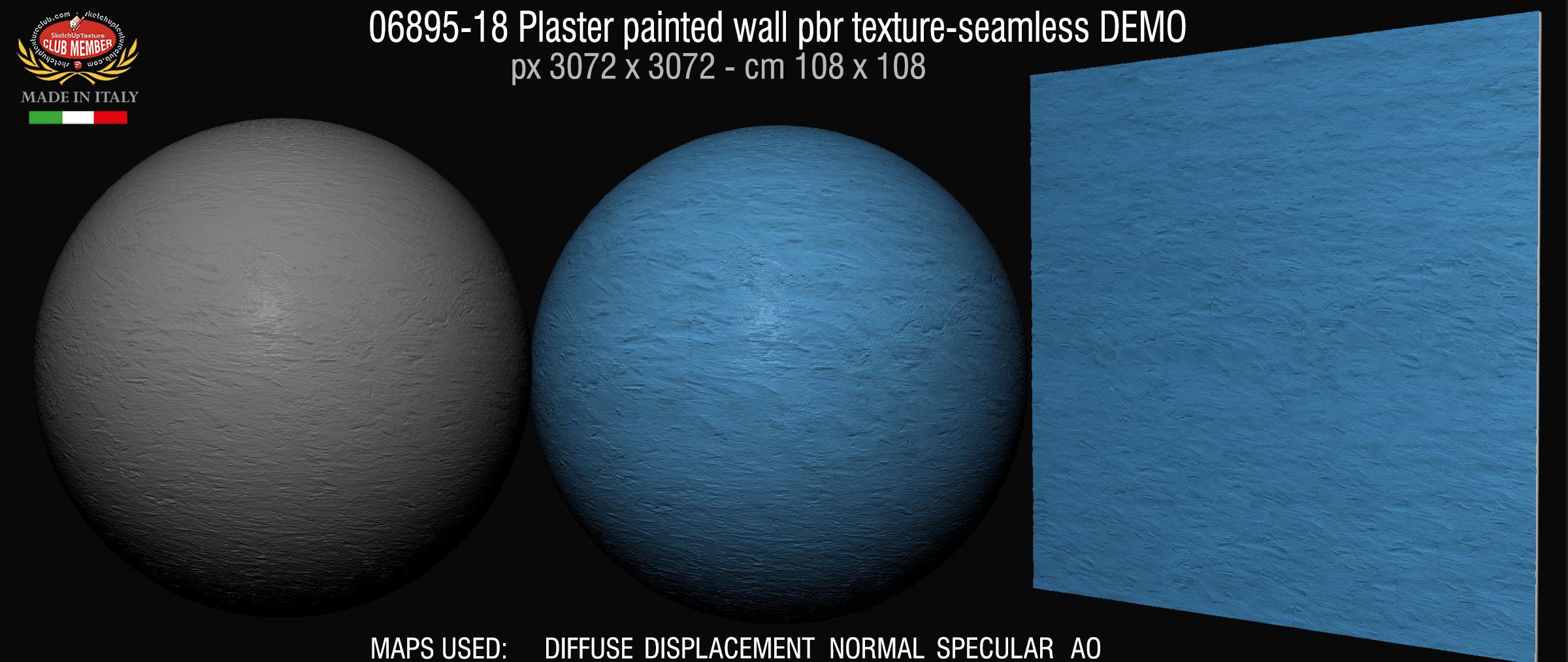 06895-18 Plaster painted wall pbr texture-seamless DEMO