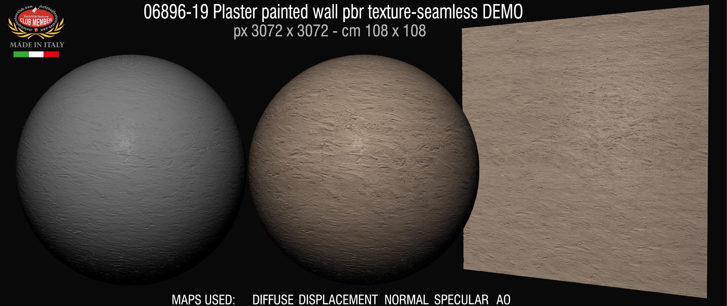 06896-19 Plaster painted wall pbr texture-seamless DEMO