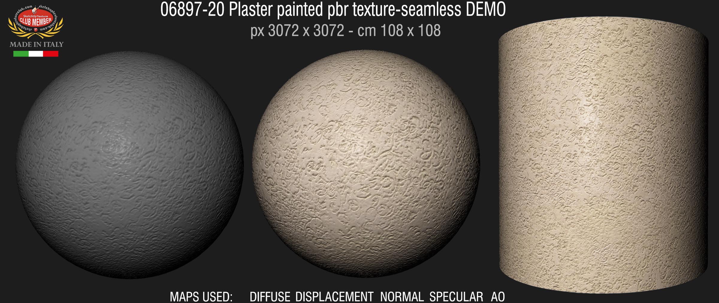 06897-20 Plaster painted pbr texture-seamless DEMO