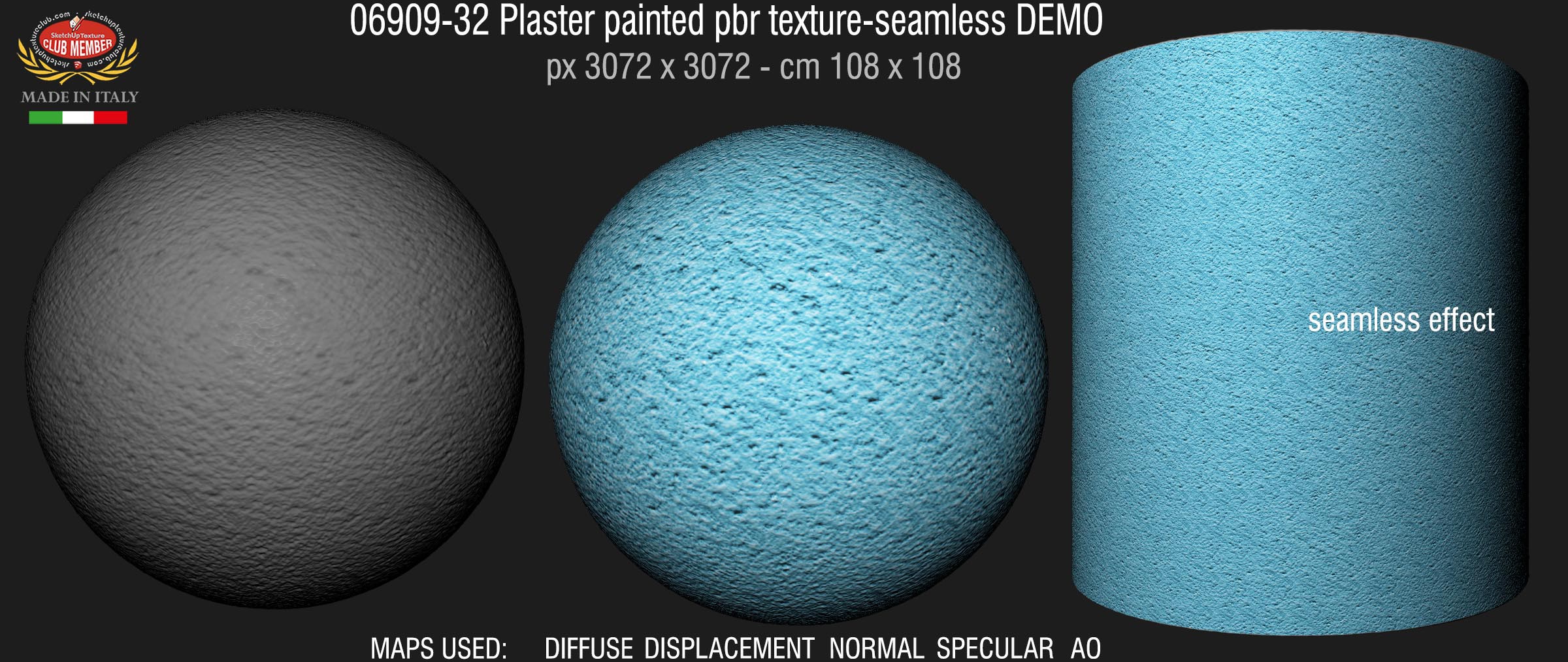 06909-32 Plaster painted pbr texture-seamless DEMO