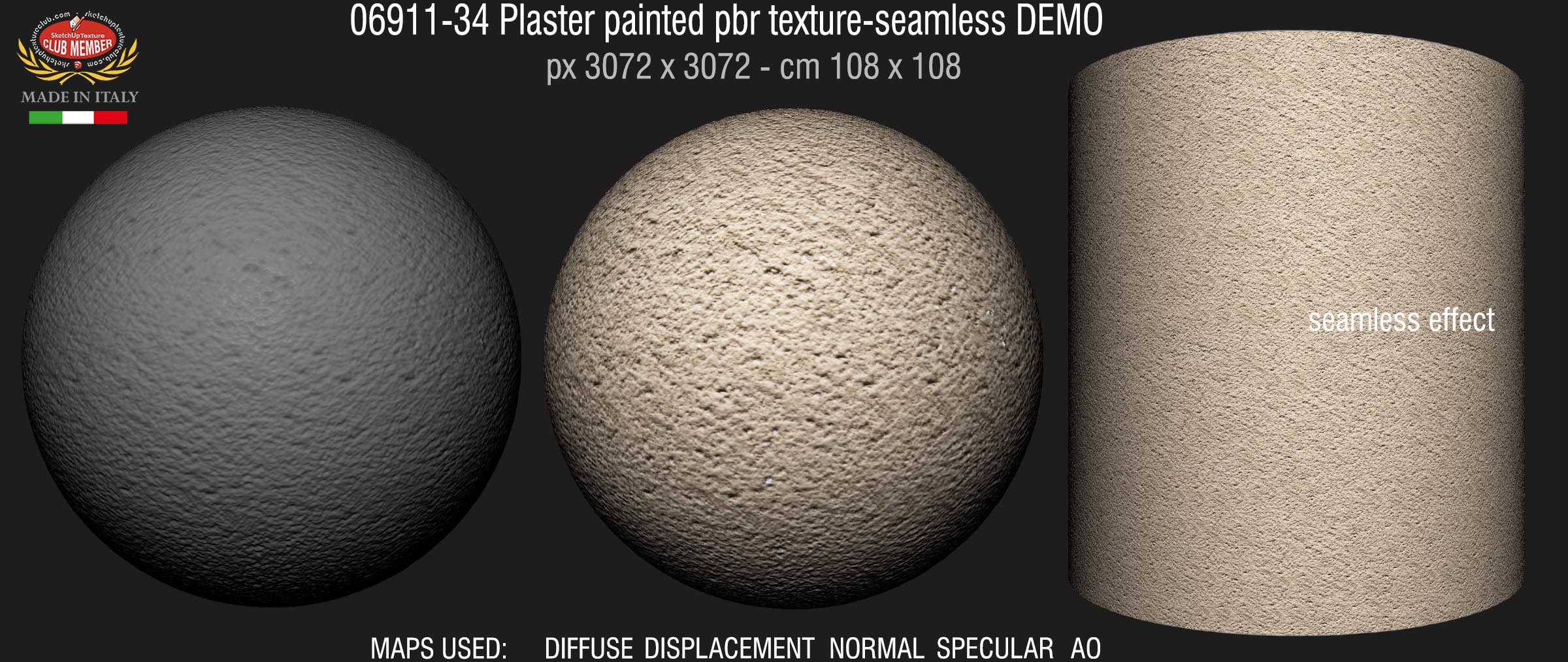 06911-34 Plaster painted pbr texture-seamless DEMO