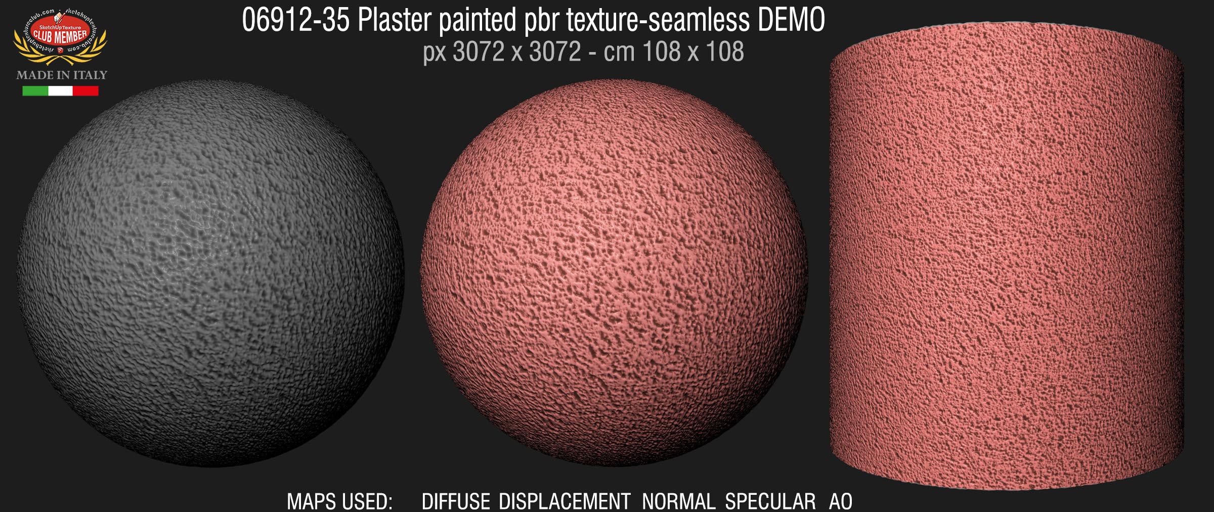 06912-35 Plaster painted pbr texture-seamless DEMO