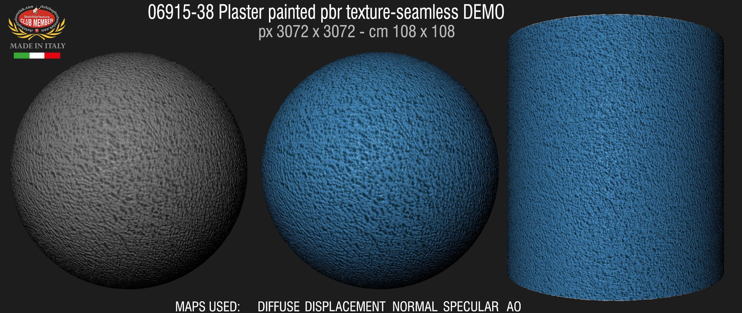 06915-38 Plaster painted pbr texture-seamless DEMO