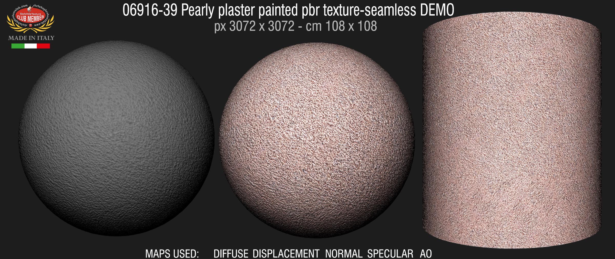 06916-39 Pearly plaster painted pbr texture-seamless DEMO