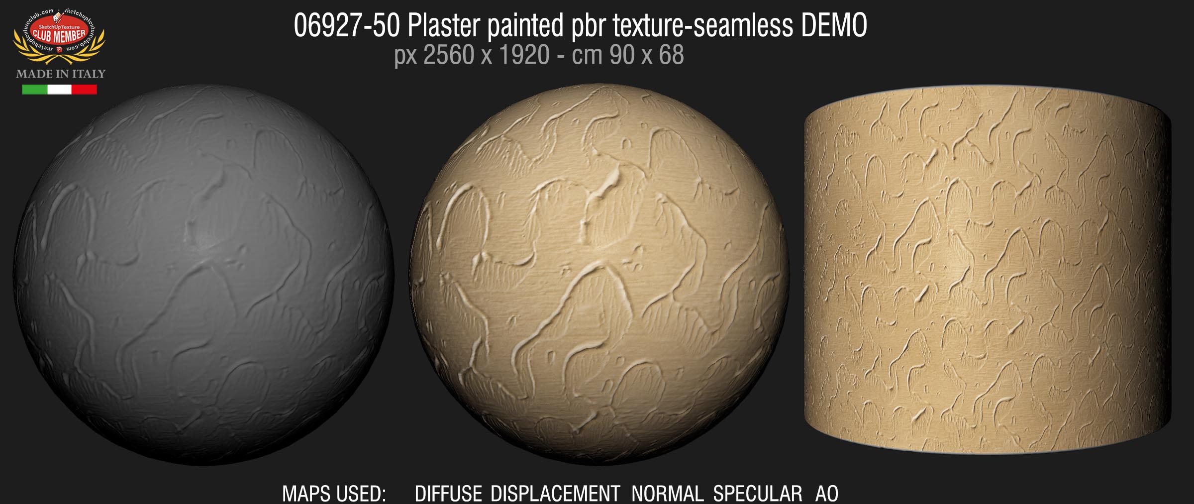 06927-50 Plaster painted pbr texture-seamless DEMO
