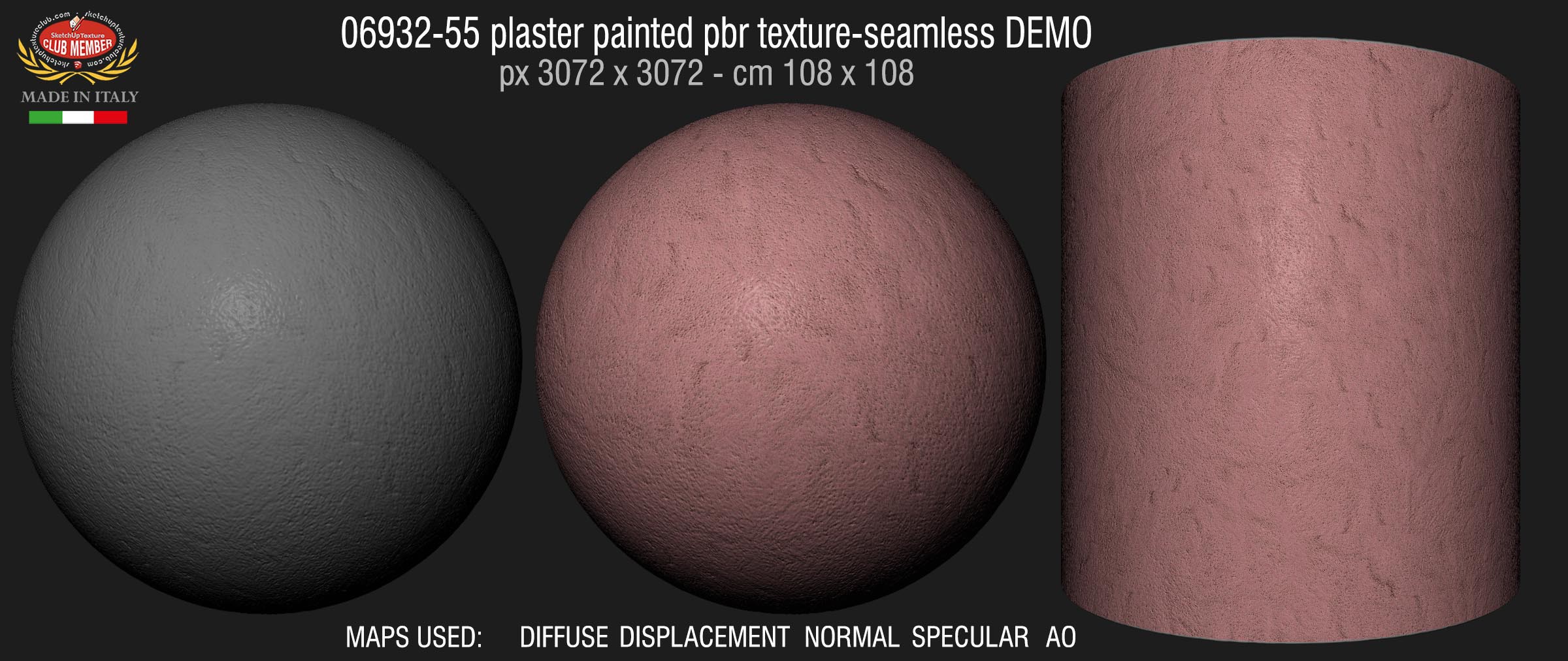 06932-55 plaster painted pbr texture-seamless DEMO