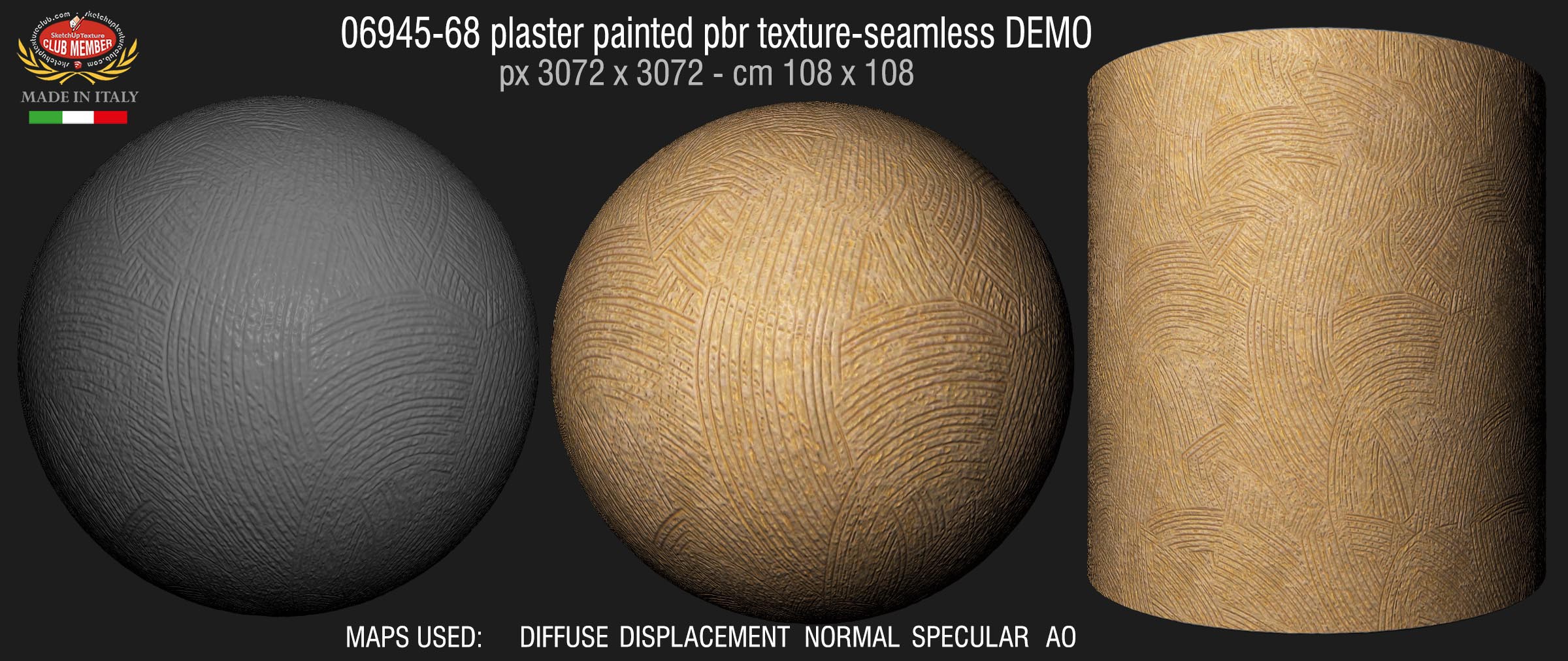 06945-68 plaster painted pbr texture-seamless DEMO