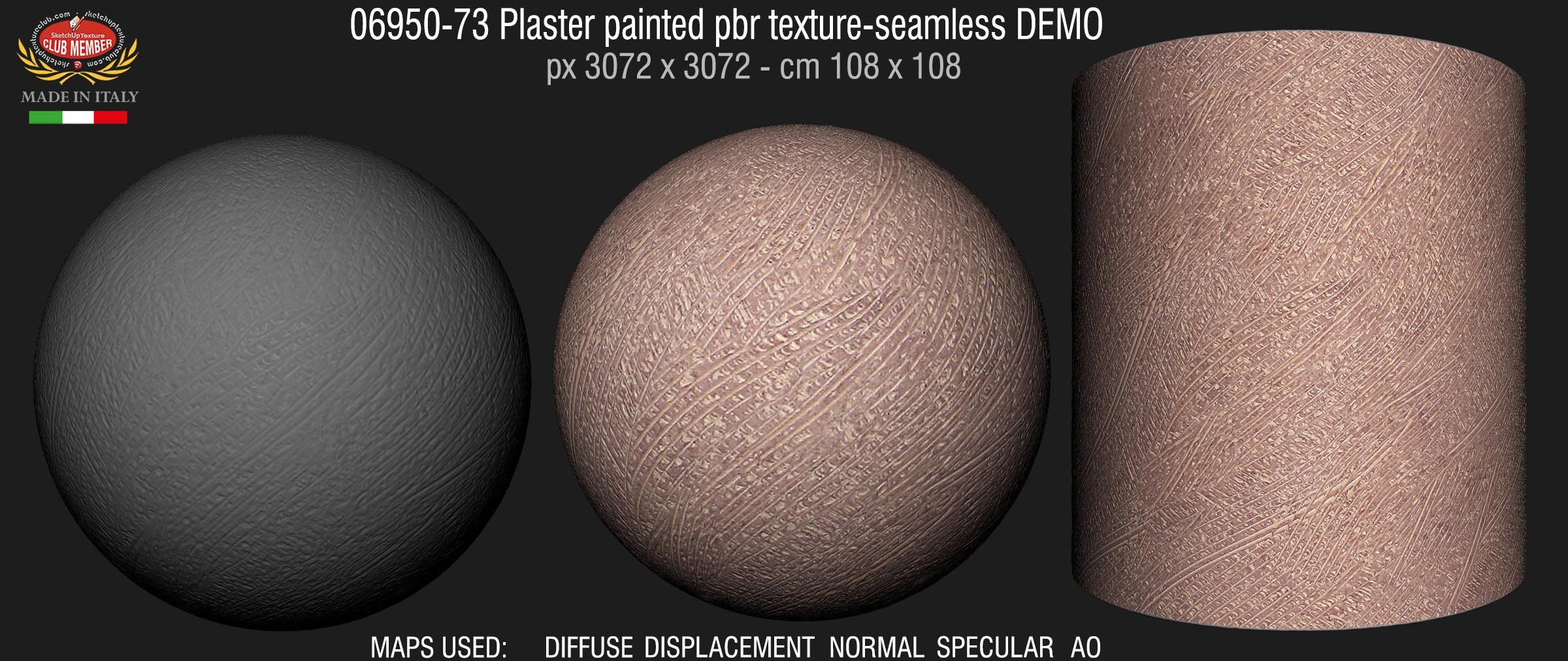 06950-73 Plaster painted pbr texture-seamless DEMO