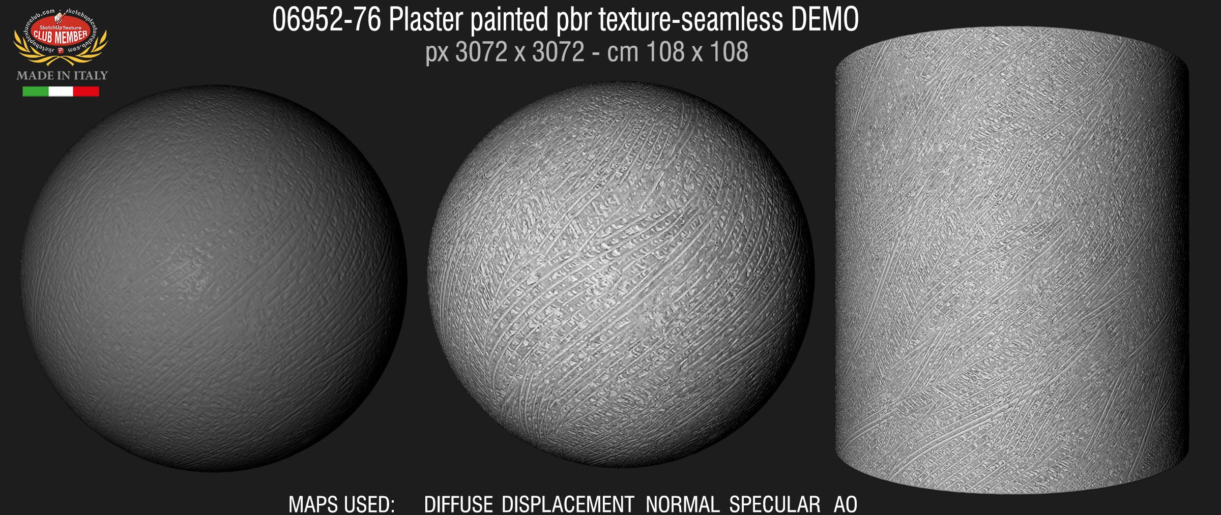 06953-76 Plaster painted pbr texture-seamless DEMO