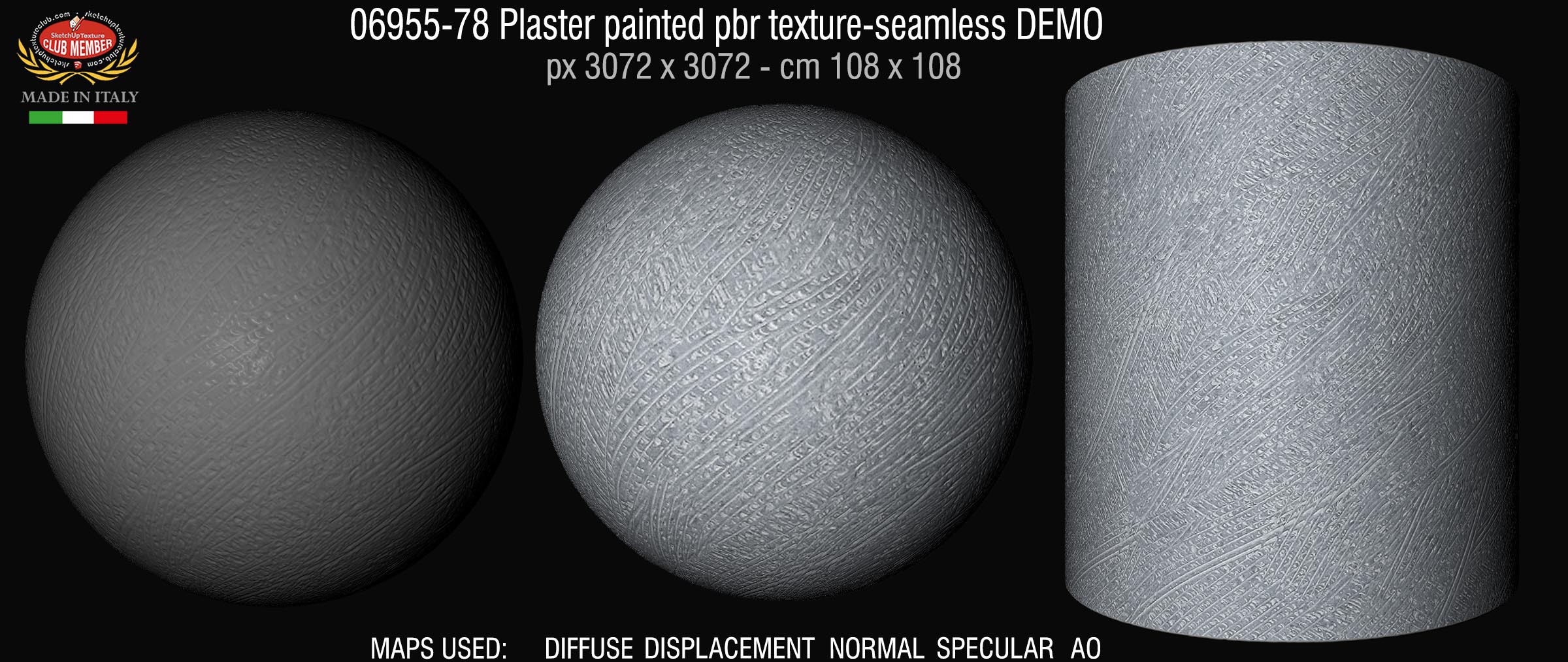06955-78 Plaster painted pbr texture-seamless DEMO