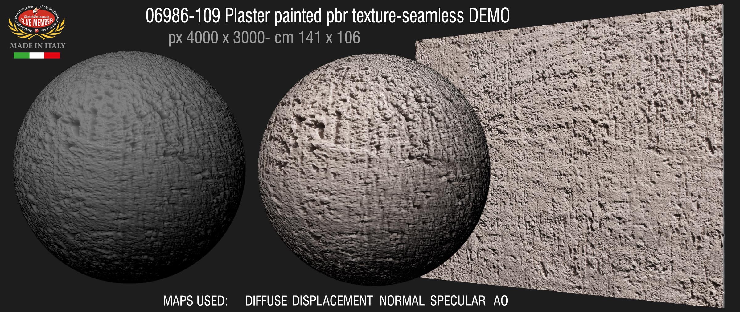06986-109 Plaster painted pbr texture-seamless DEMO