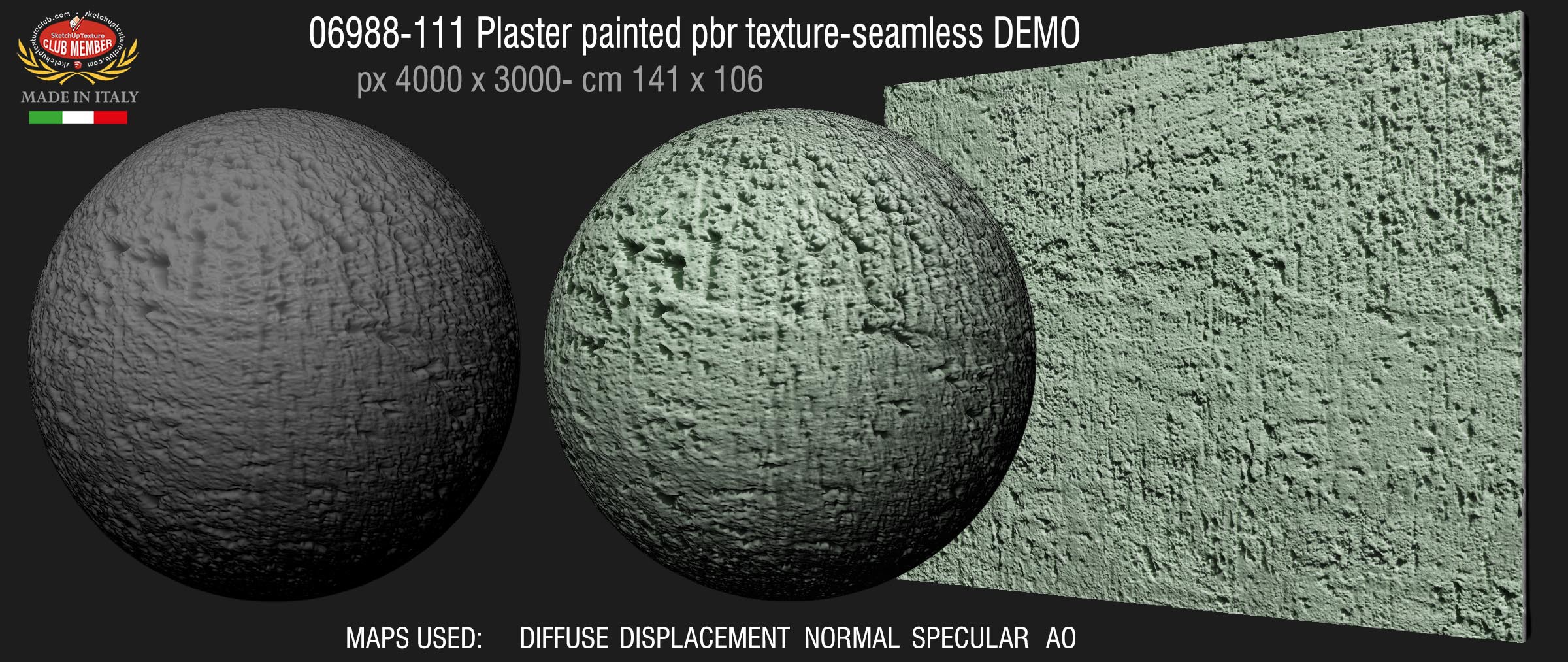 06988-111 Plaster painted pbr texture-seamless DEMO