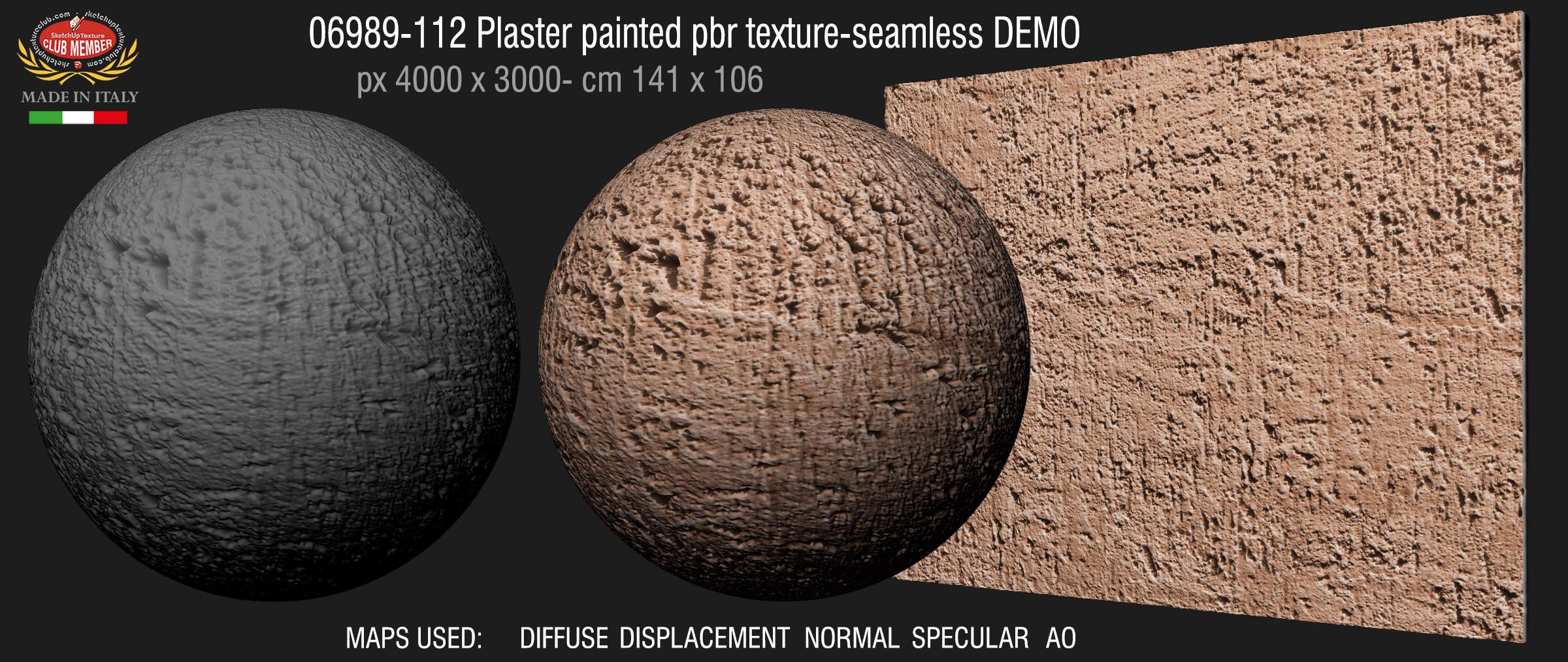 06989-112 Plaster painted pbr texture-seamless DEMO