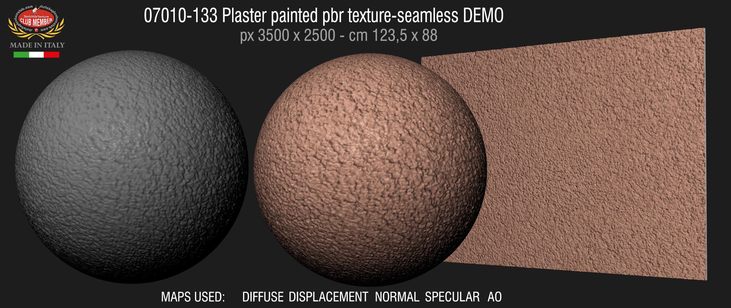 07010-133 Plaster painted pbr texture-seamless DEMO