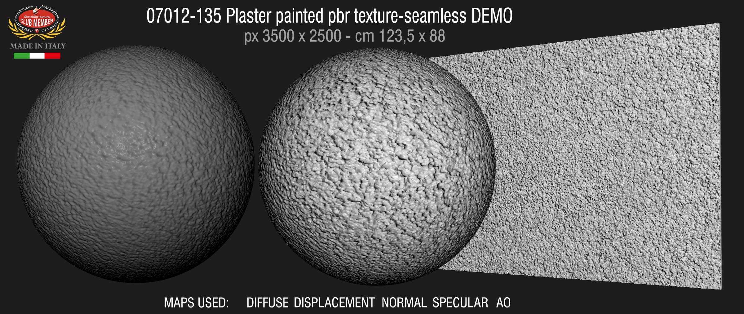 07012-135 Plaster painted pbr texture-seamless DEMO