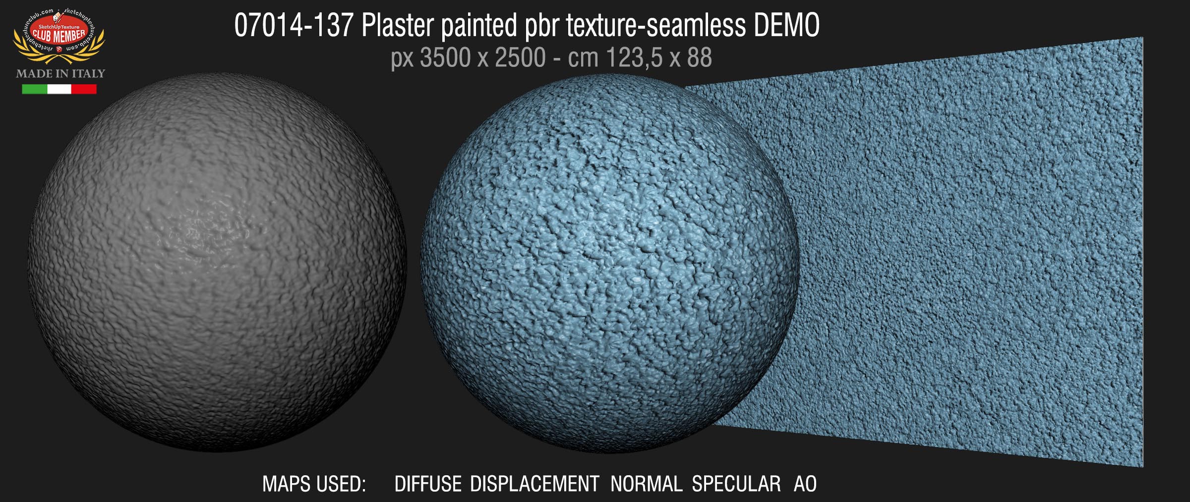 07014-137 Plaster painted pbr texture-seamless DEMO