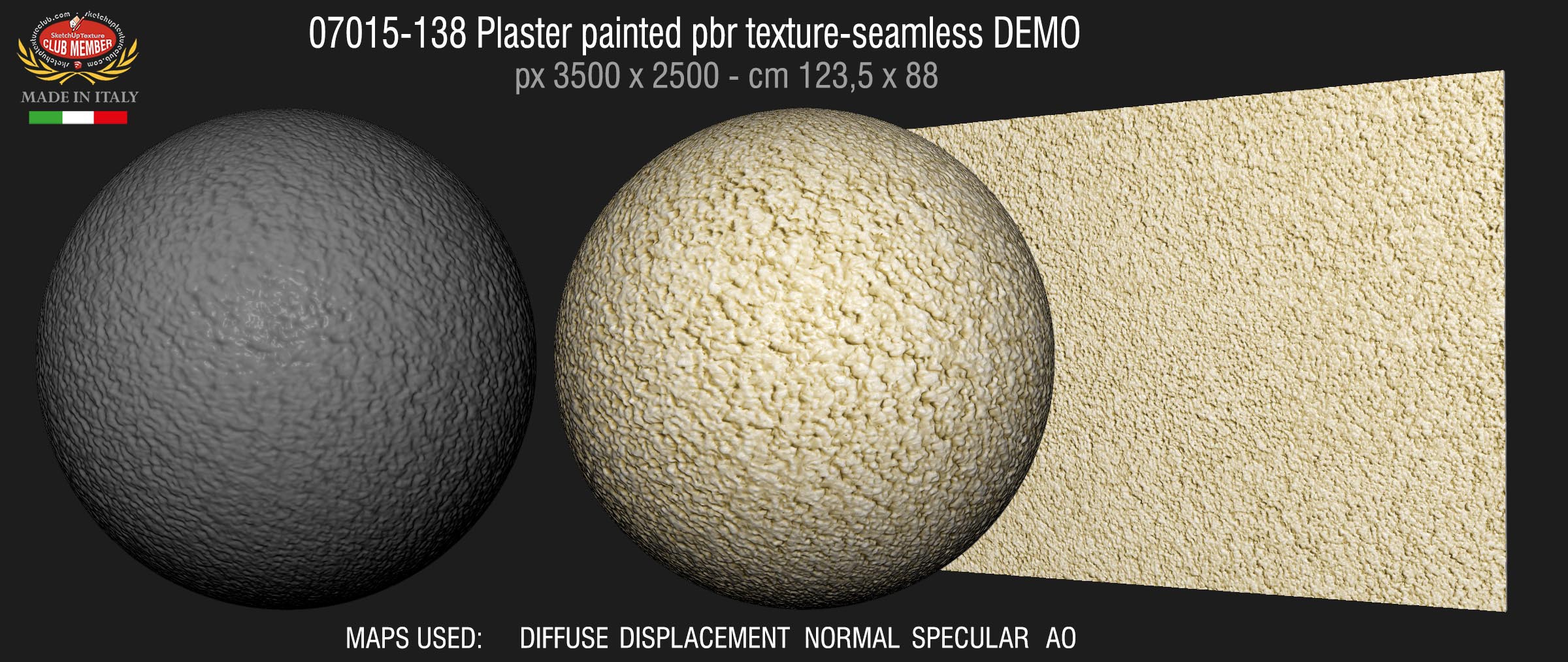 07015-138 Plaster painted pbr texture-seamless DEMO