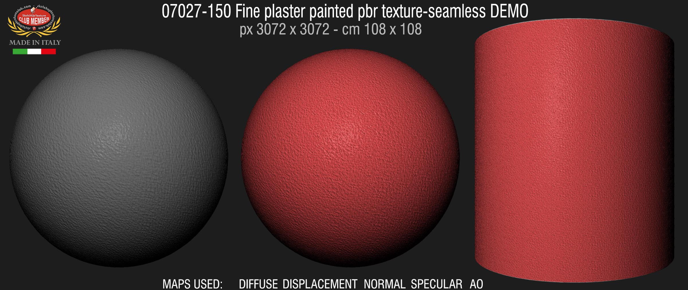 07027-150 Fine plaster painted pbr texture-seamless DEMO