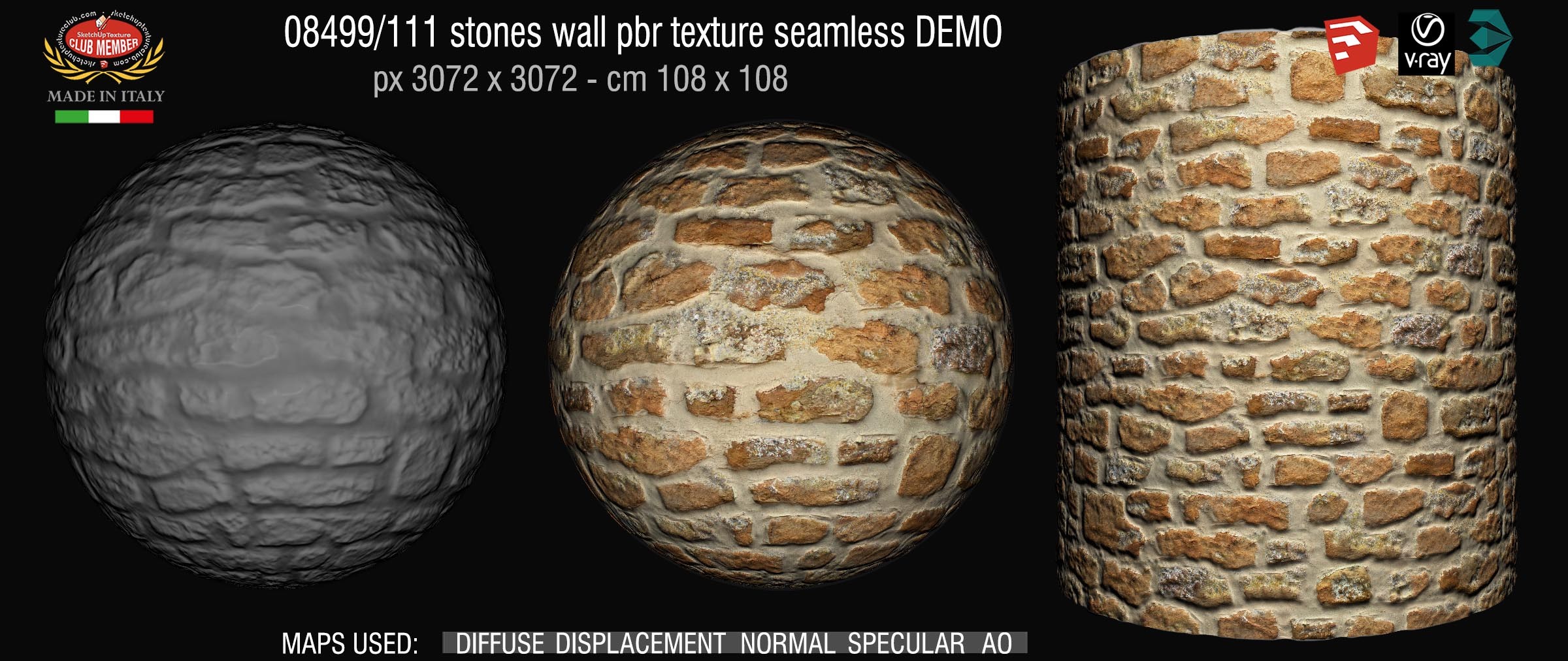 08499_111 stones wall pbr texture seamless DEMO