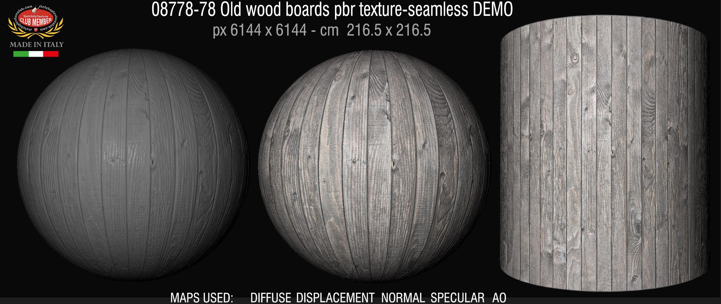 08778-78 Old wood boards pbr texture-seamless DEMO