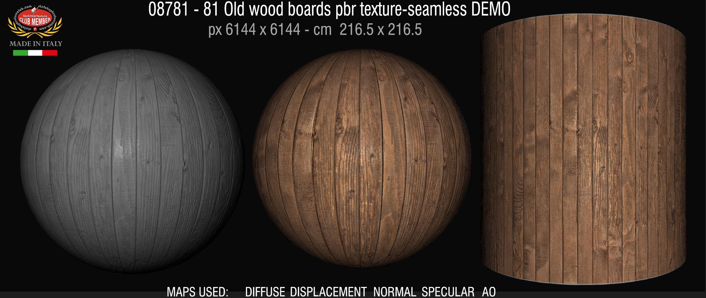 08781-81 Old wood boards pbr texture-seamless DEMO