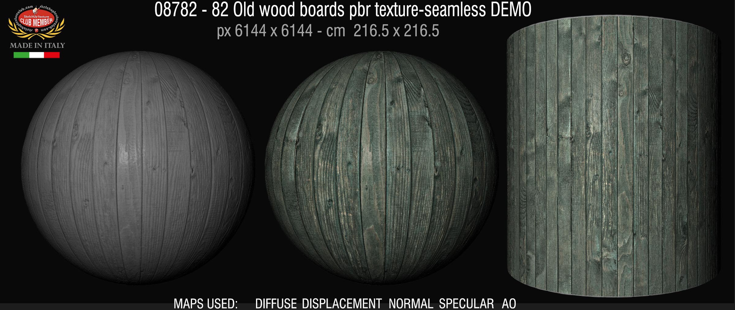 08782 - 82 Old wood boards pbr texture-seamless DEMO