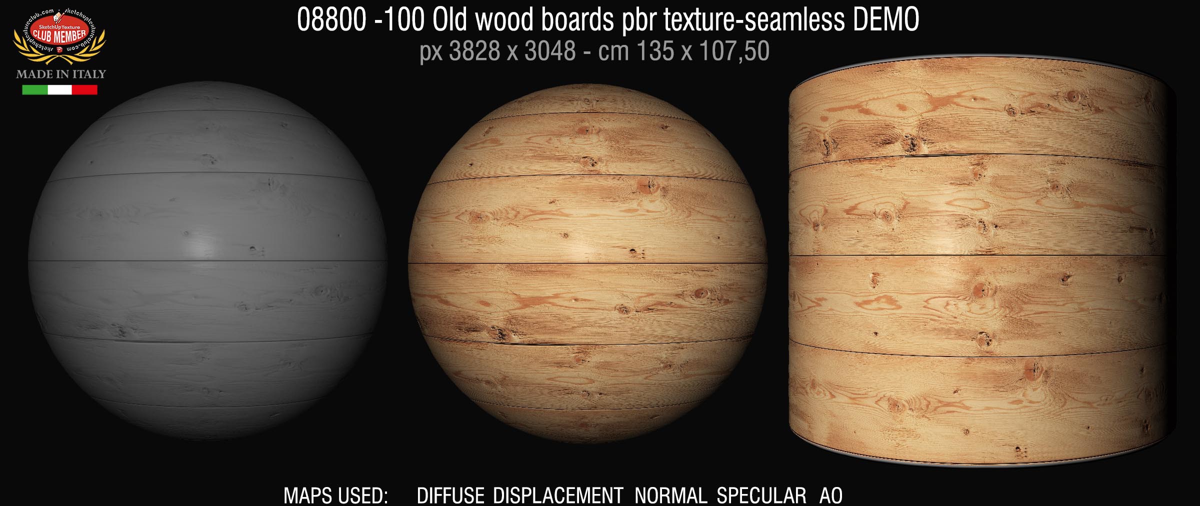 08800 -100 Old wood boards pbr texture-seamless DEMO