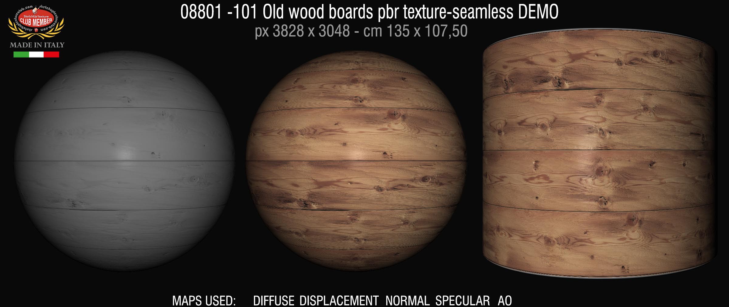 08801 -101 Old wood boards pbr texture-seamless DEMO