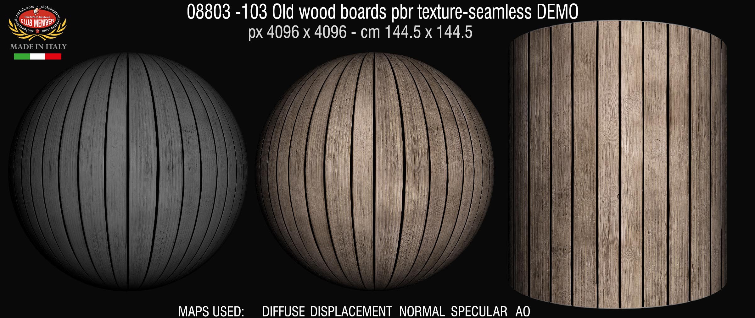 08803 -103 Old wood boards pbr texture-seamless DEMO