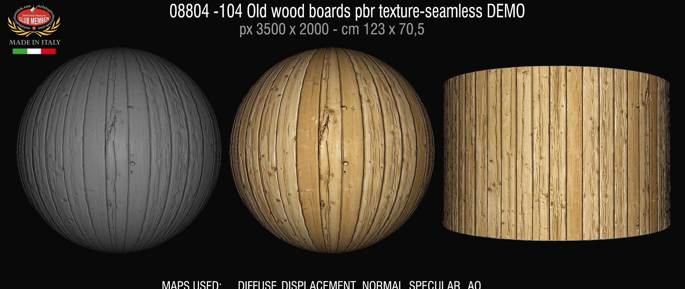 08804 -104 Old wood boards pbr texture-seamless DEMO