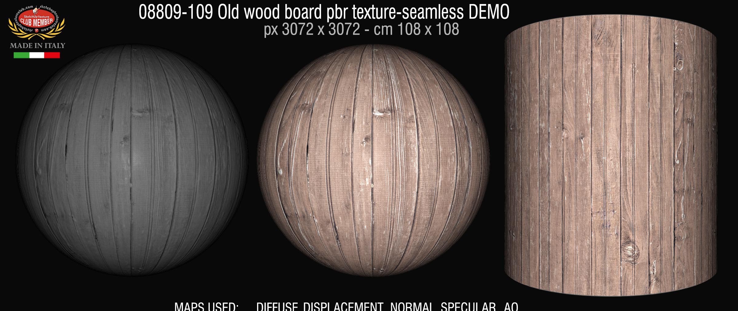 08809-109 Old wood board pbr texture-seamless DEMO