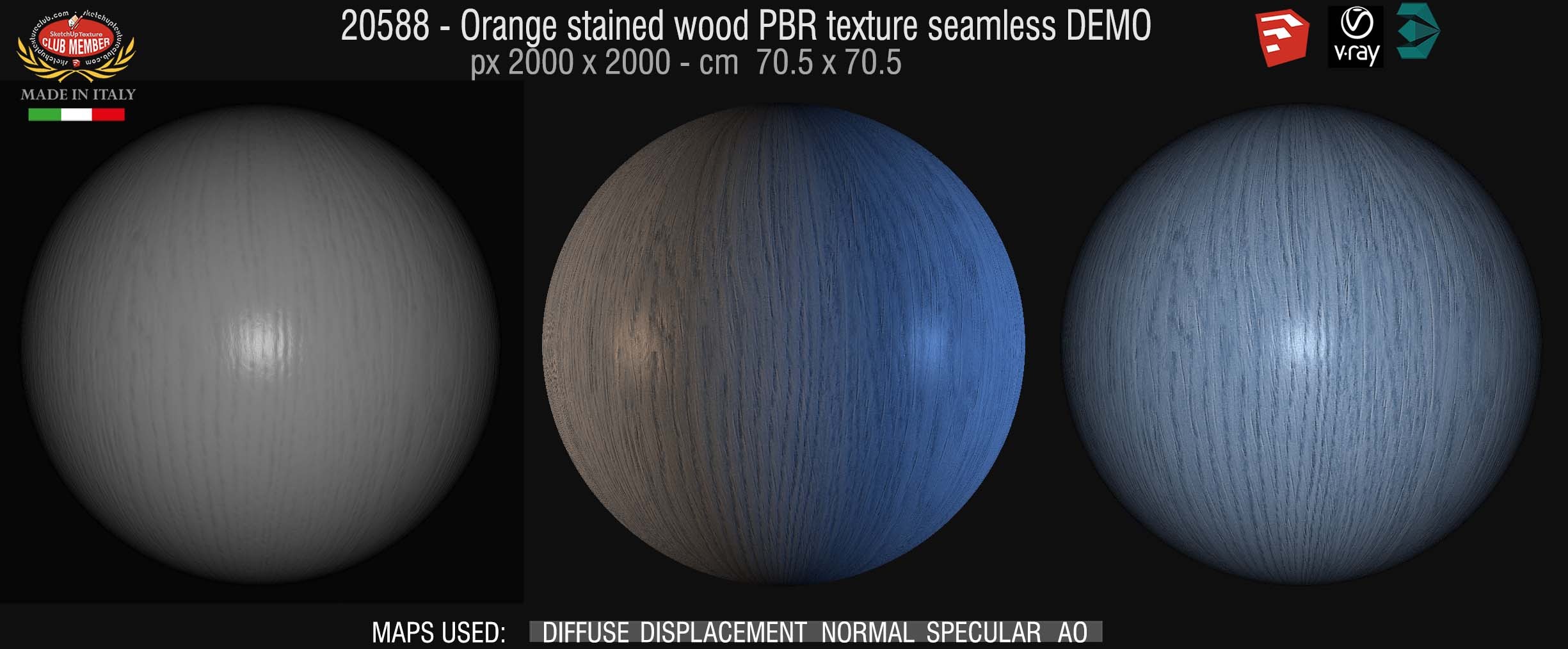 20588 light blue stained PBR wood texture seamless DEMO