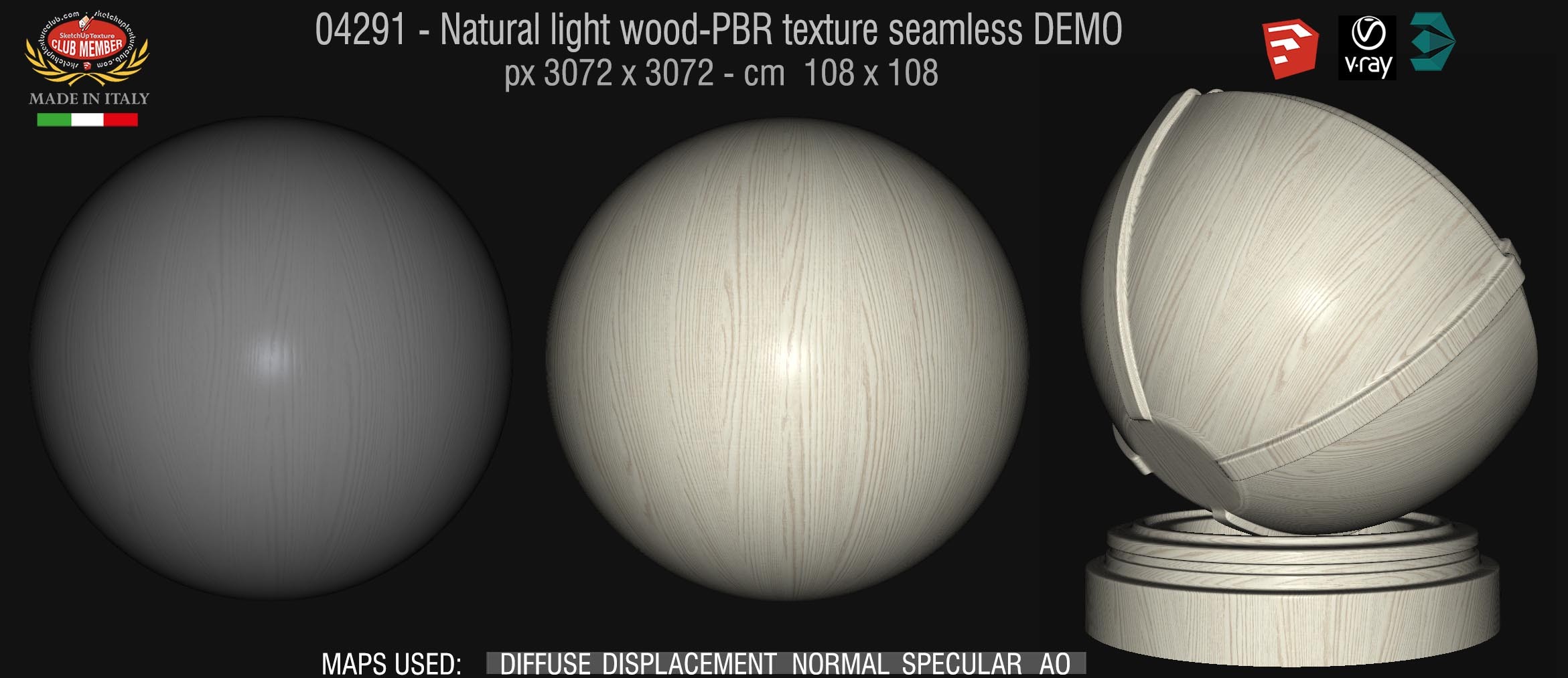 04291 Natural light wood-PBR texture seamless DEMO