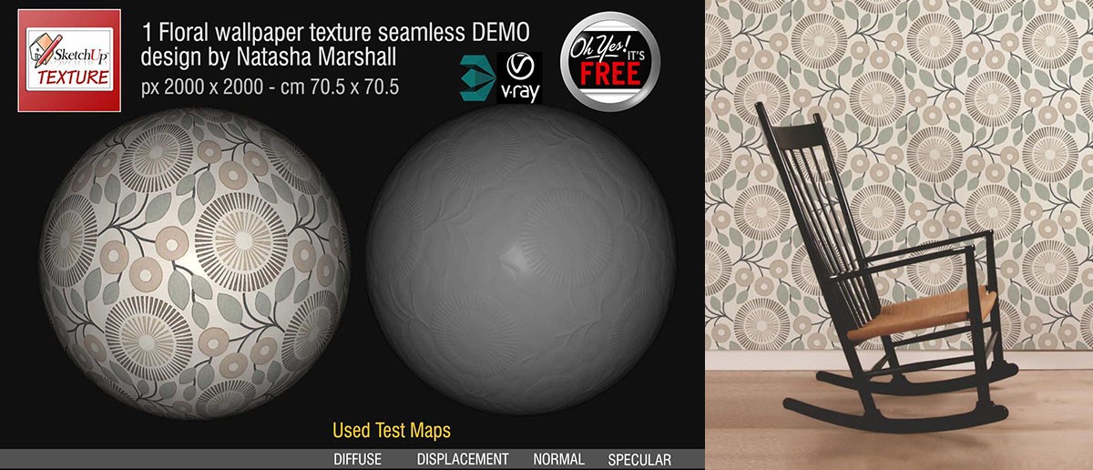 21434 Wallpaper PBR texture seamless DEMO