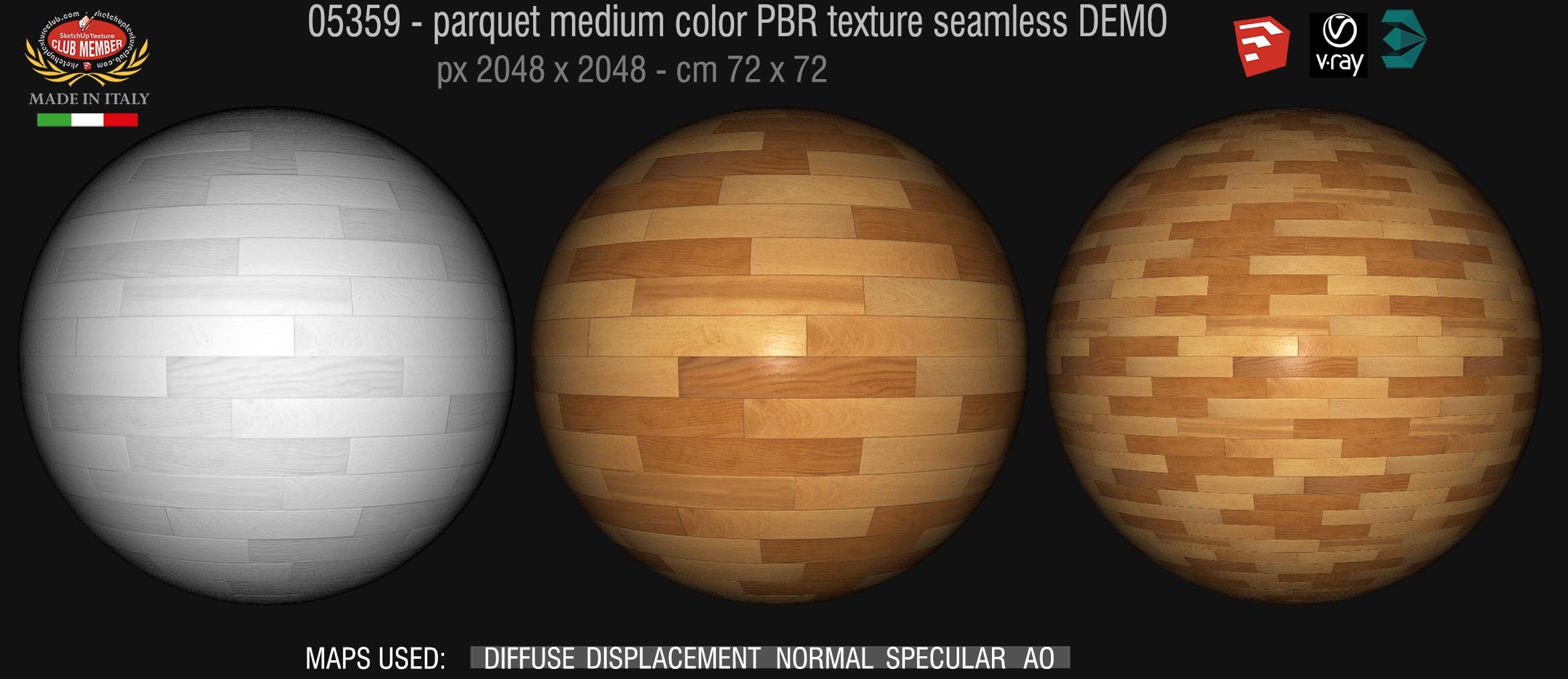 05359 parquet medium color PBR texture seamless DEMO