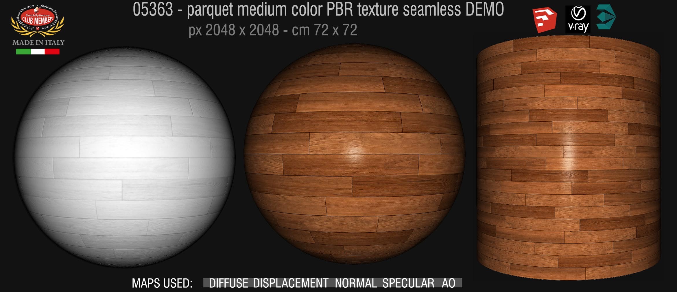 05363 parquet medium color PBR texture seamless DEMO