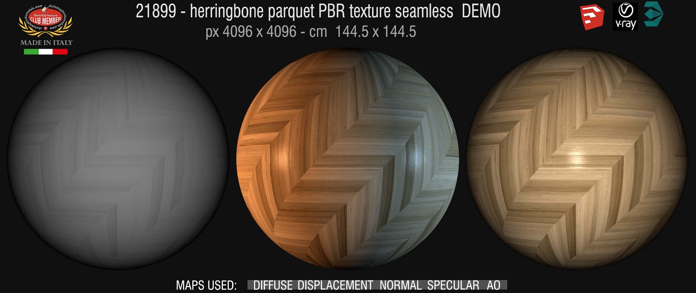 21899 herringbone parquet PBR texture seamless DEMO