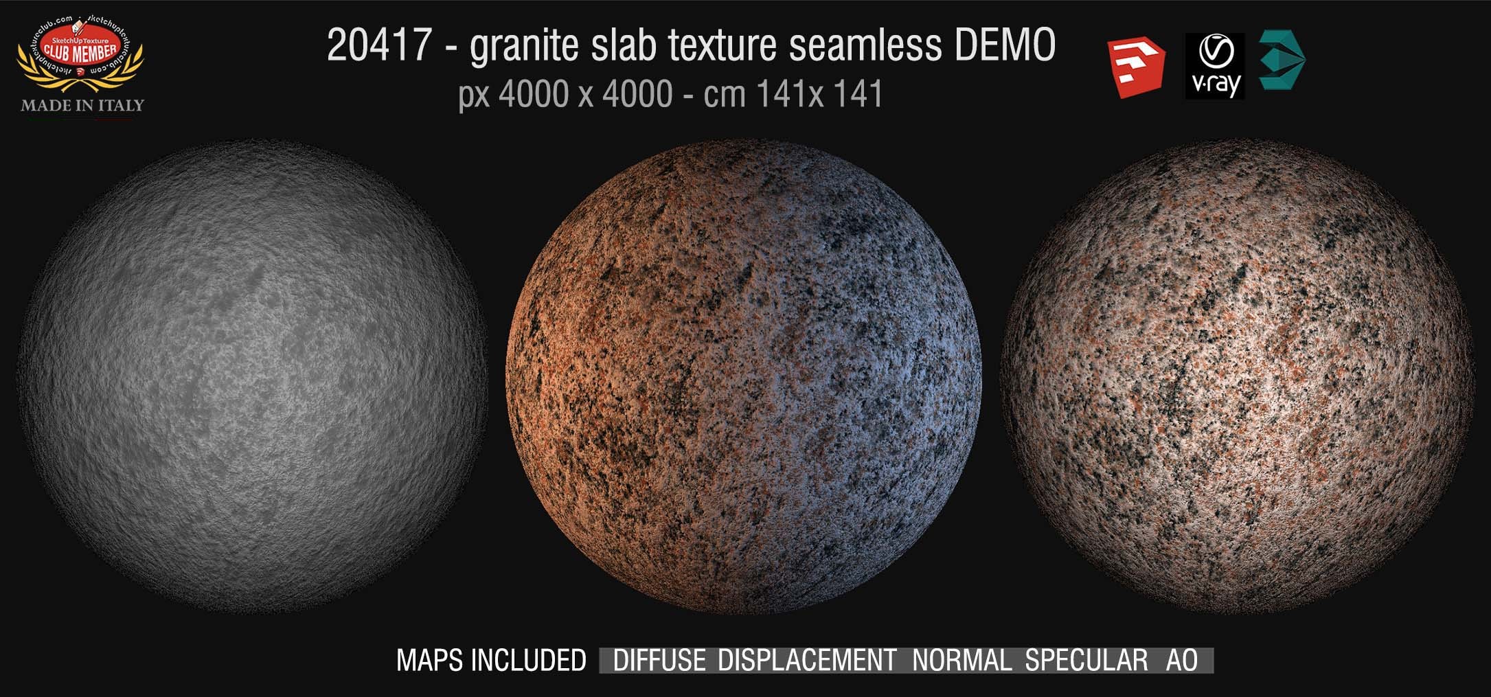 Granite slab marble texture seamless 20417