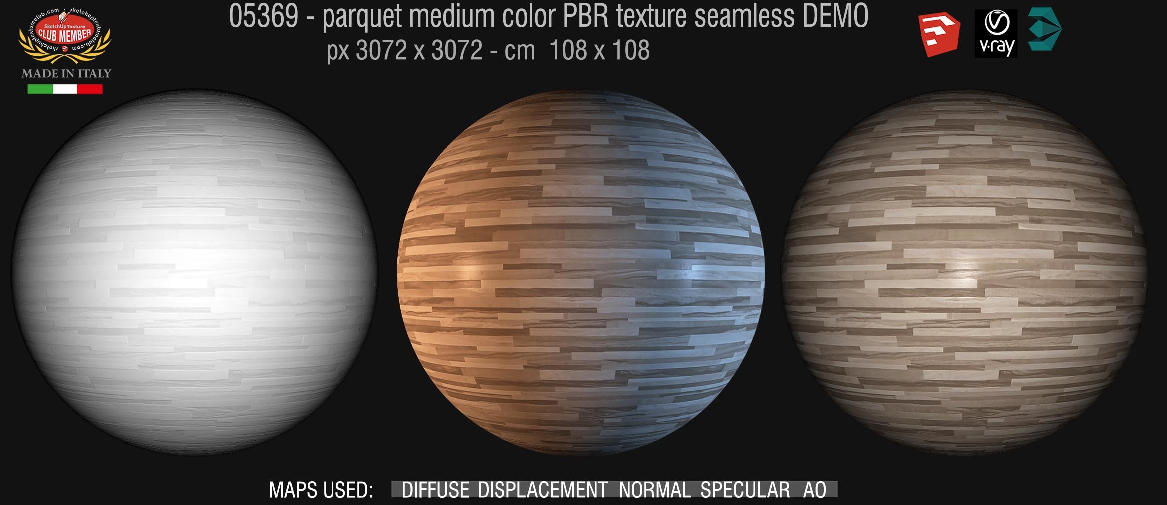 05369 parquet medium color PBR texture seamless DEMO